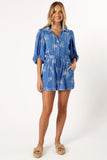 Gina Romper Blue Print