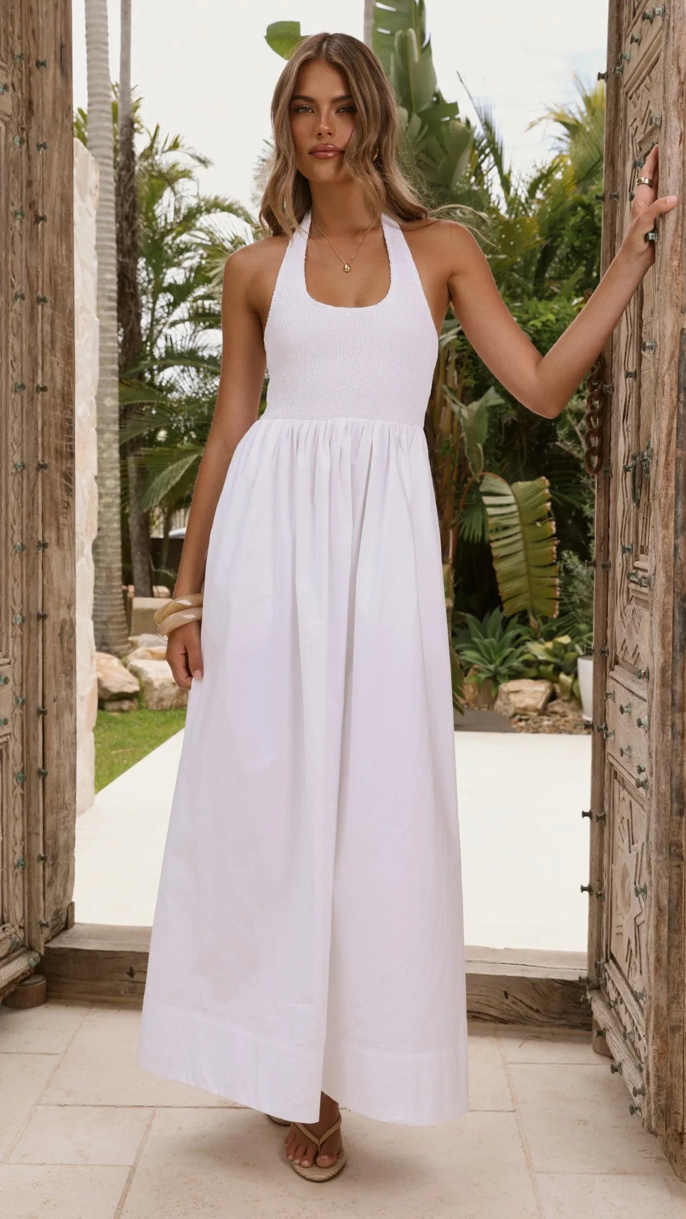 Keanie Maxi Dress White