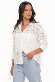 Carol Lace Shirt White