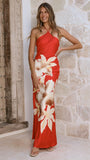 Alora Maxi Dress Red Floral