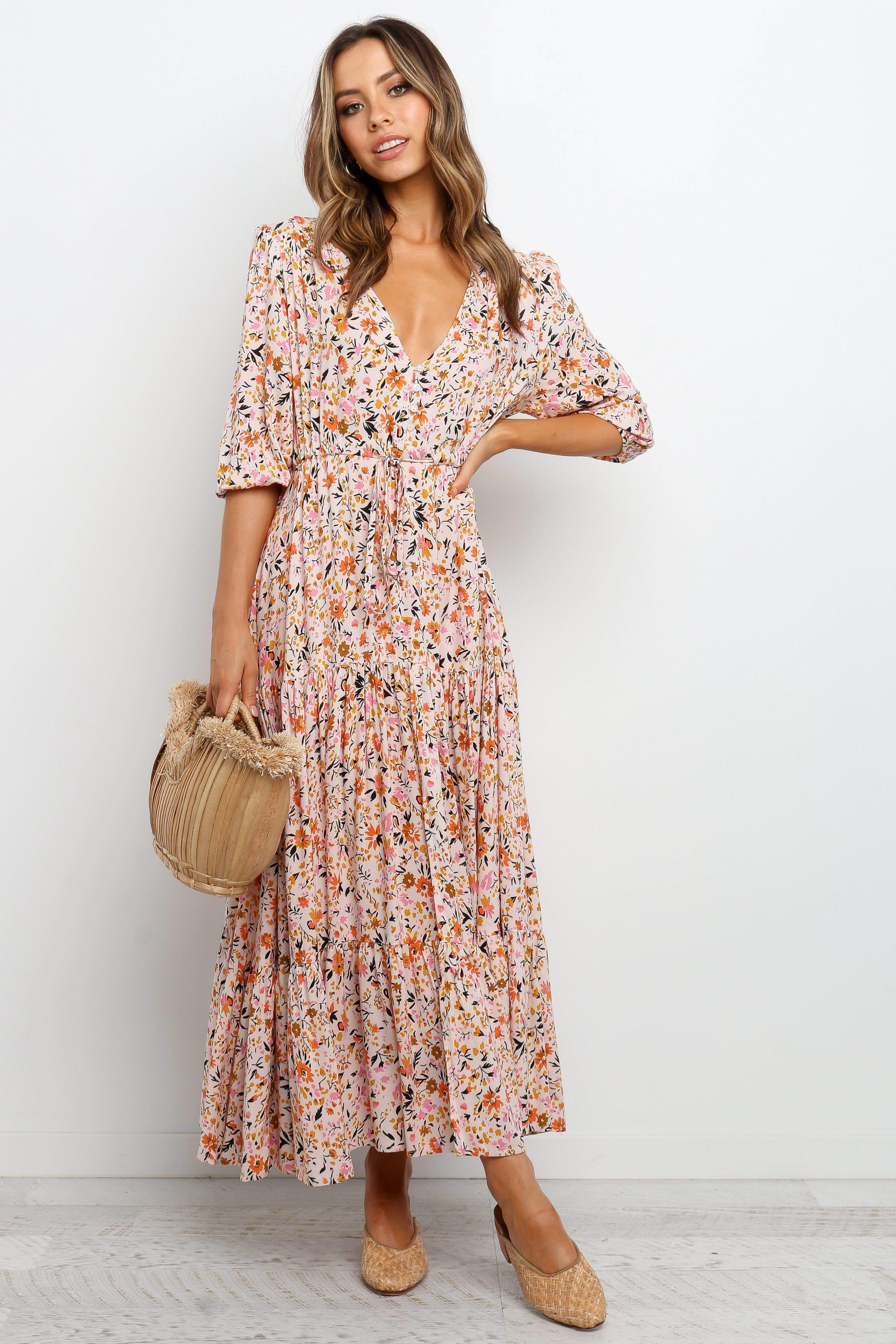 Kelda Dress Beige