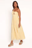 Vinny One Shoulder Maxi Dress Yellow