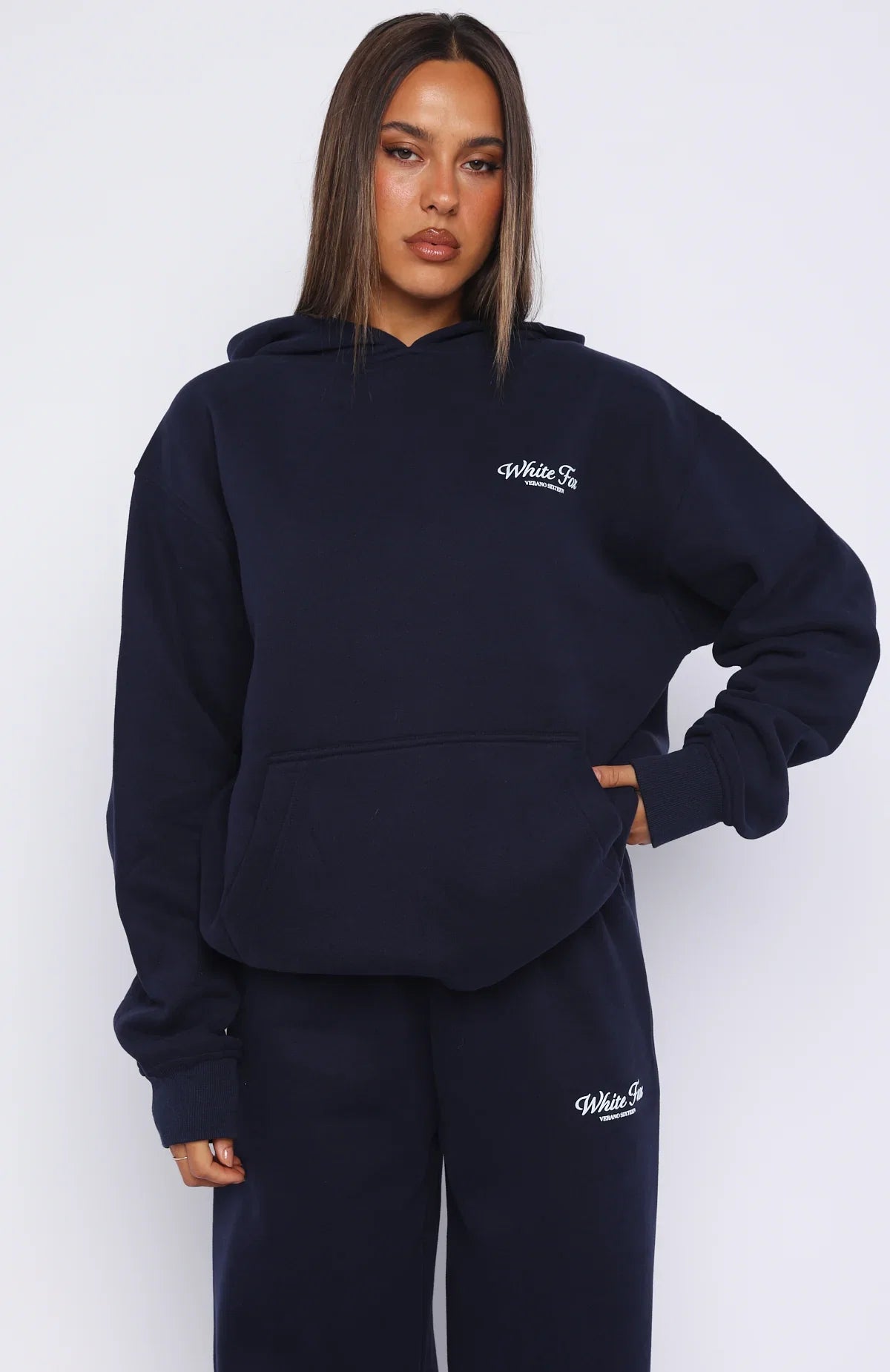 Verano Sixteen Lilia Oversized Hoodie Navy