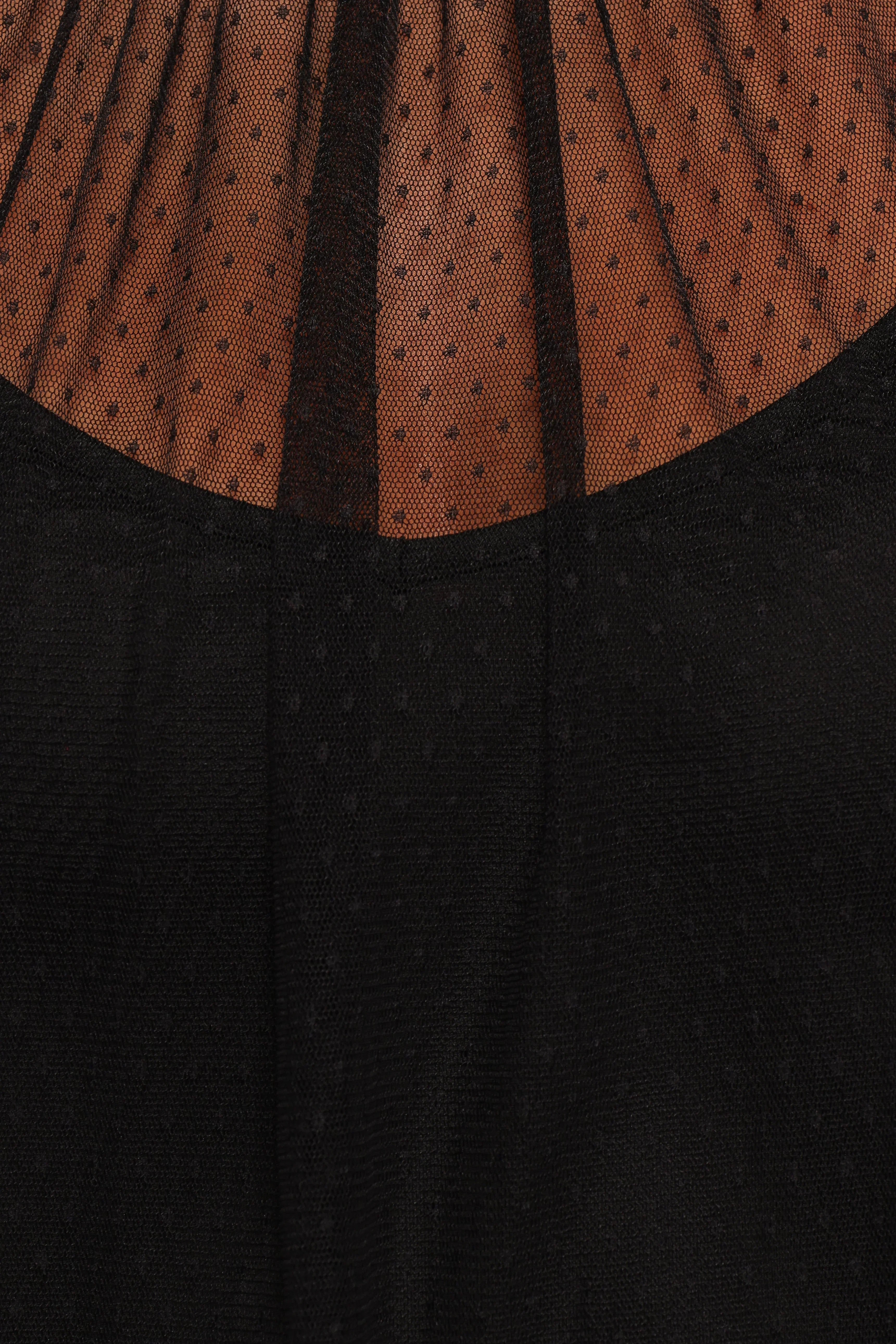 Kory Sheer Top Black