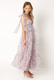 Floret Midi Dress Dark Purple