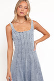 Una Midi Dress Light Denim
