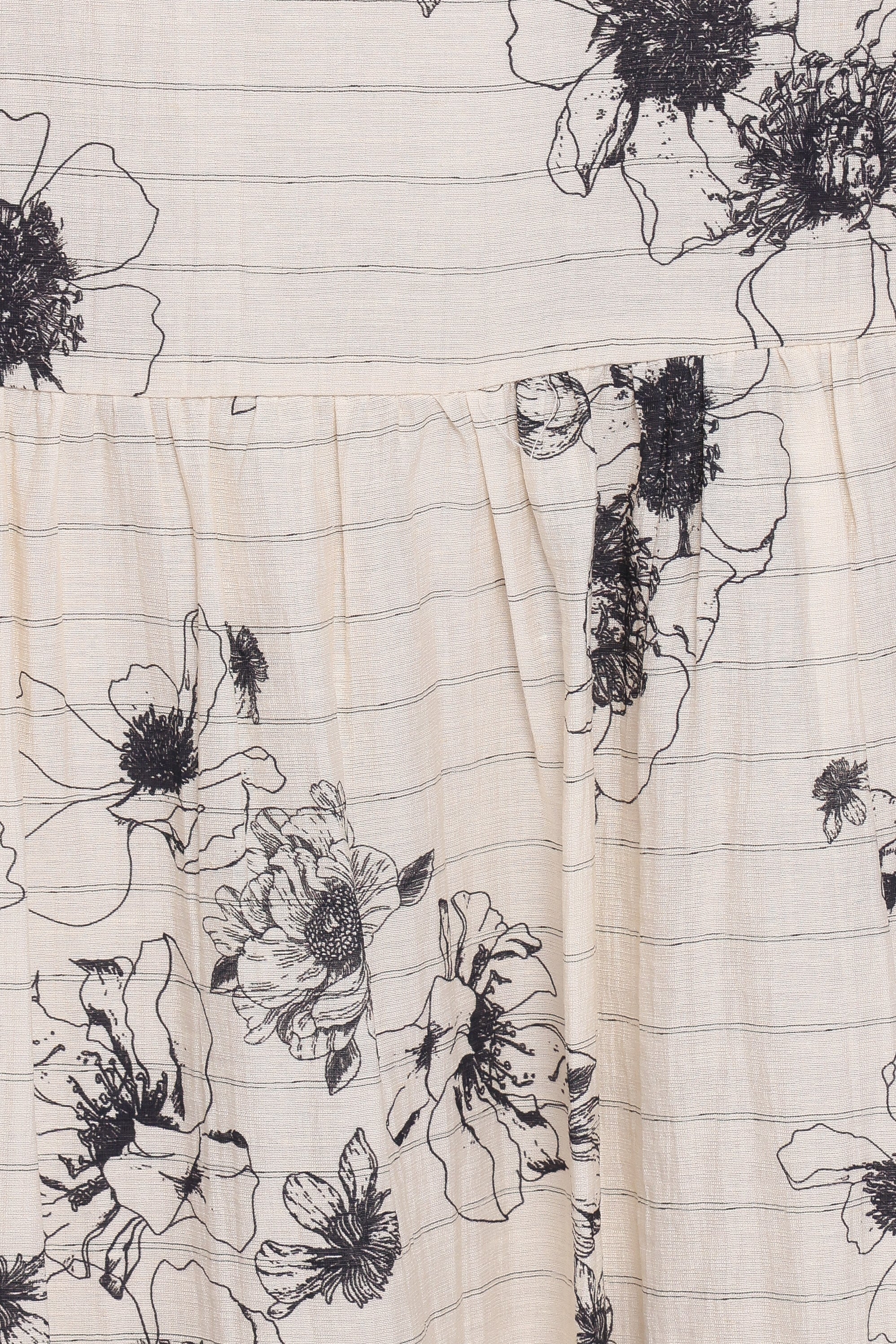 Martine Maxi Dress Black Ivory Floral