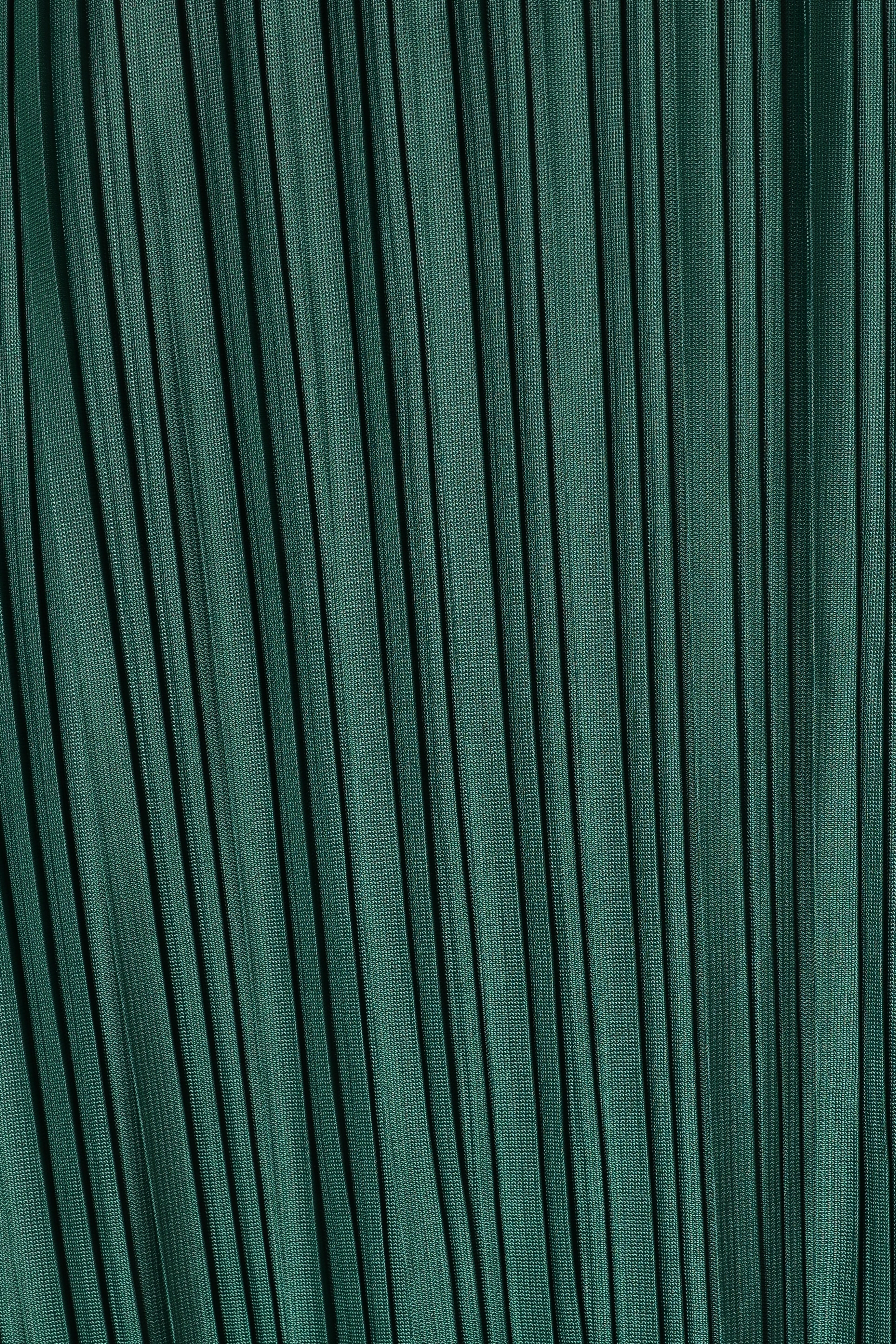 Neville Pleated Maxi Dress Teal Green