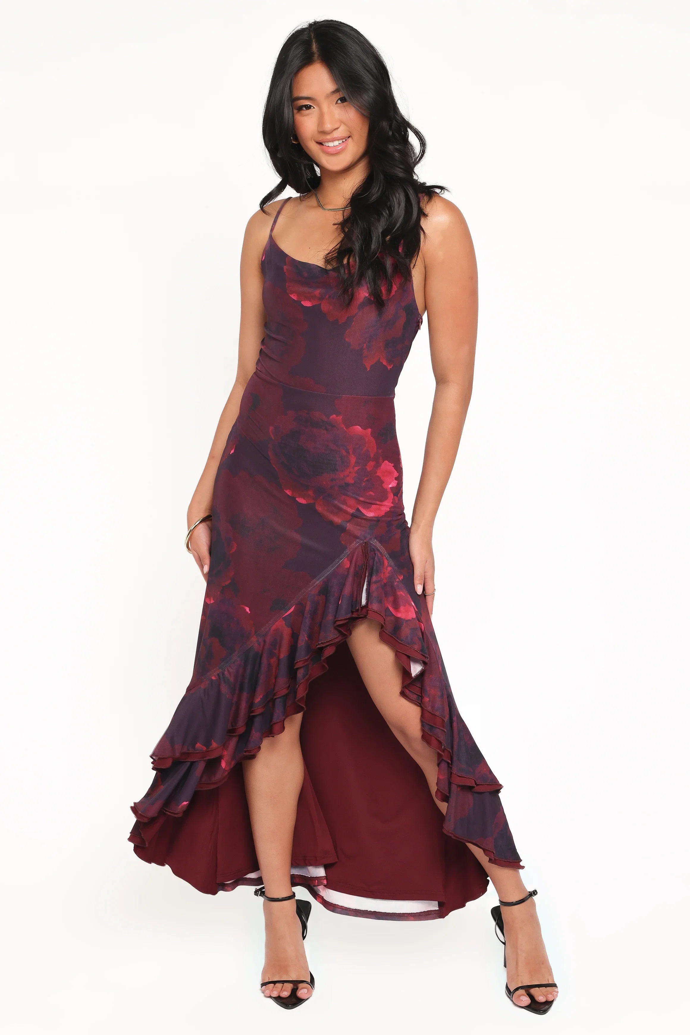 Carella Maxi Dress Red Floral