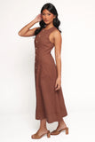 Kingsley Midi Dress Chocolate