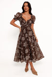 Farryn Maxi Dress Brown Grey