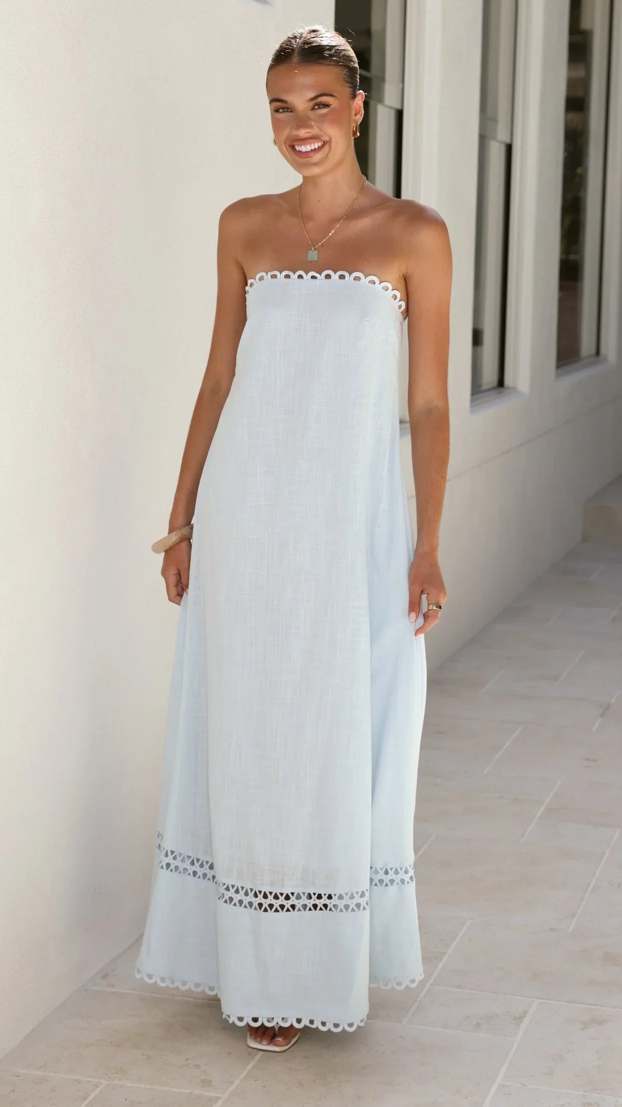 Sandra Maxi Dress Sky Blue