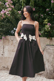 Tia Midi Dress Black