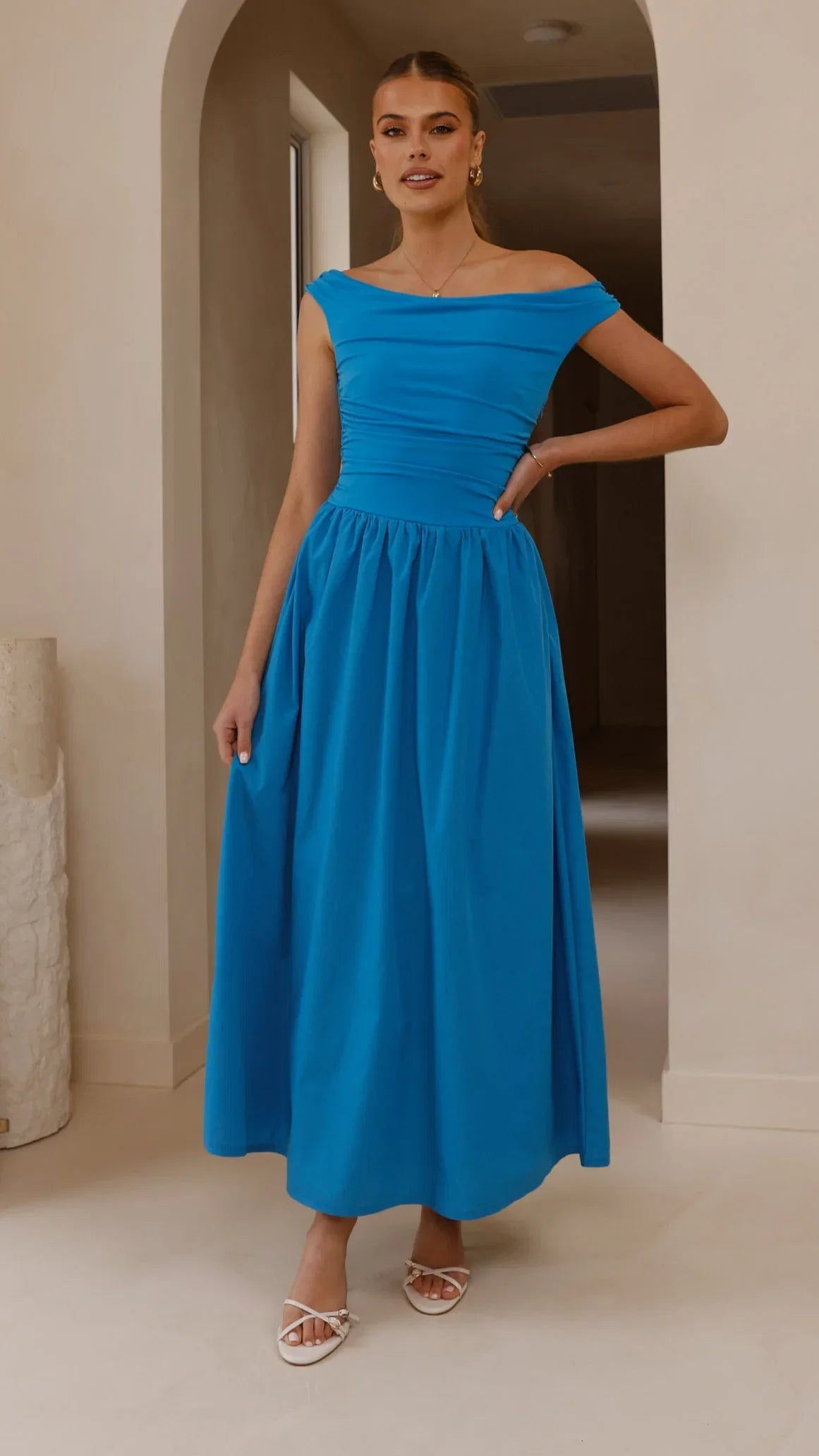 Immy Midi Dress Blue