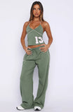 Cant Help The Feeling Track Pants Khaki