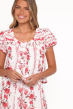 Solana Short Set Red Rose