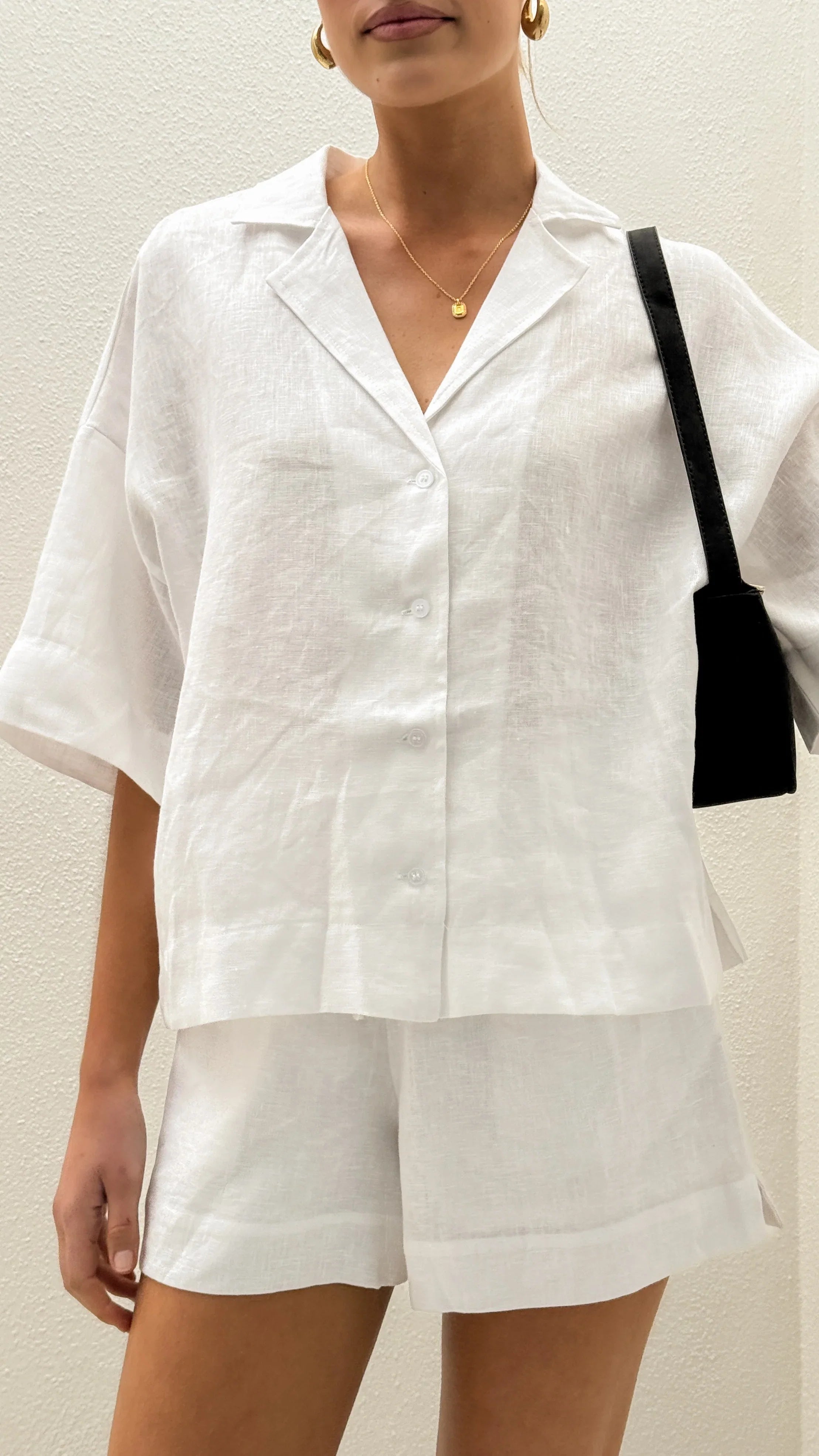 Luna Shorts White