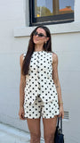 Laolani Shorts Oat Black Polka
