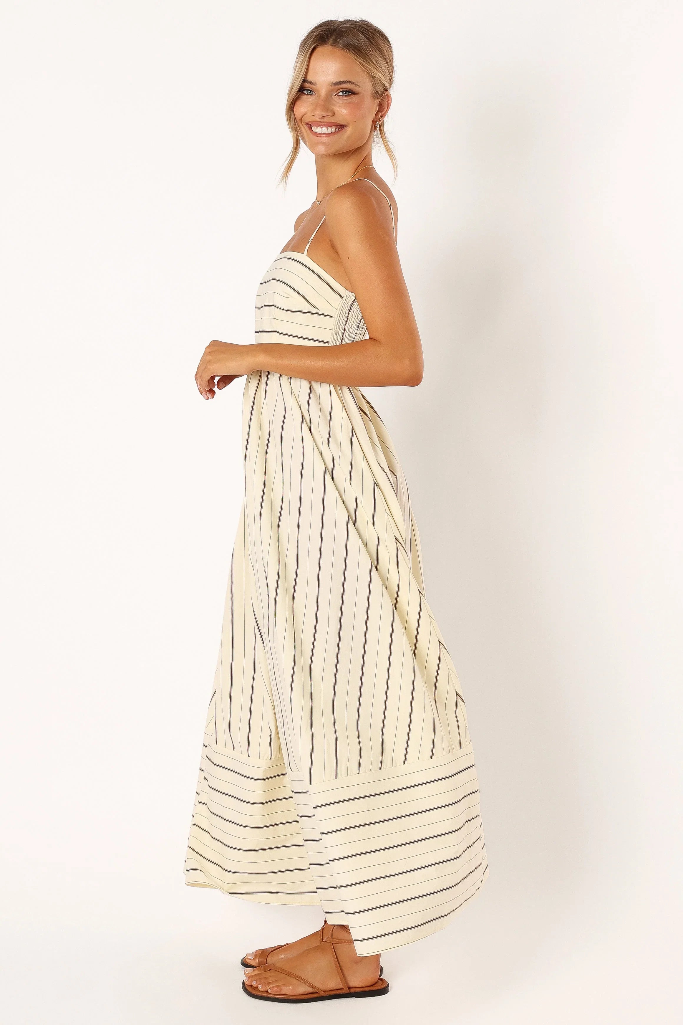 Pixie Maxi Dress Beige Tan
