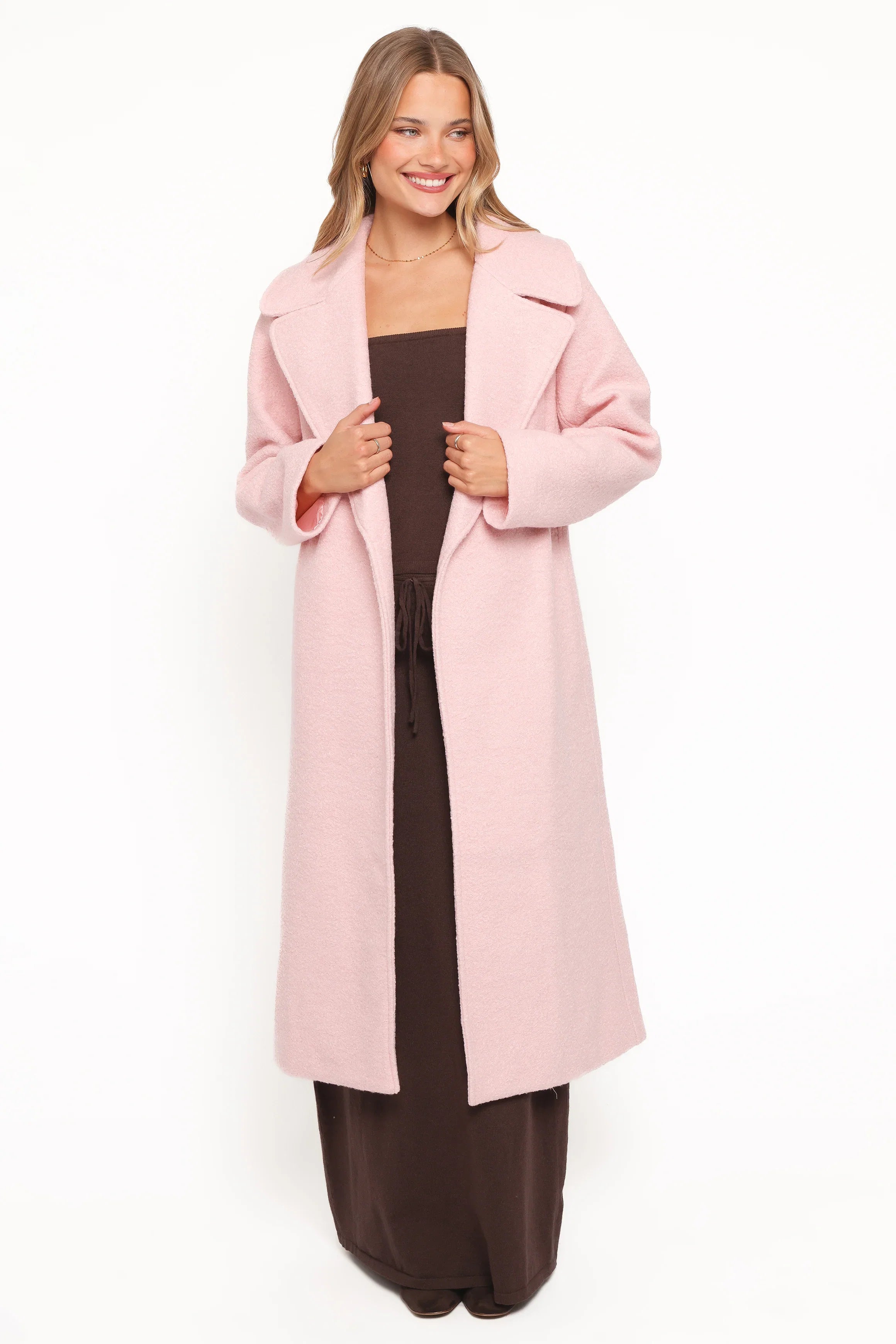 Jazzie Boucle Coat Baby Pink