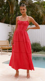 Isabella Maxi Dress Red