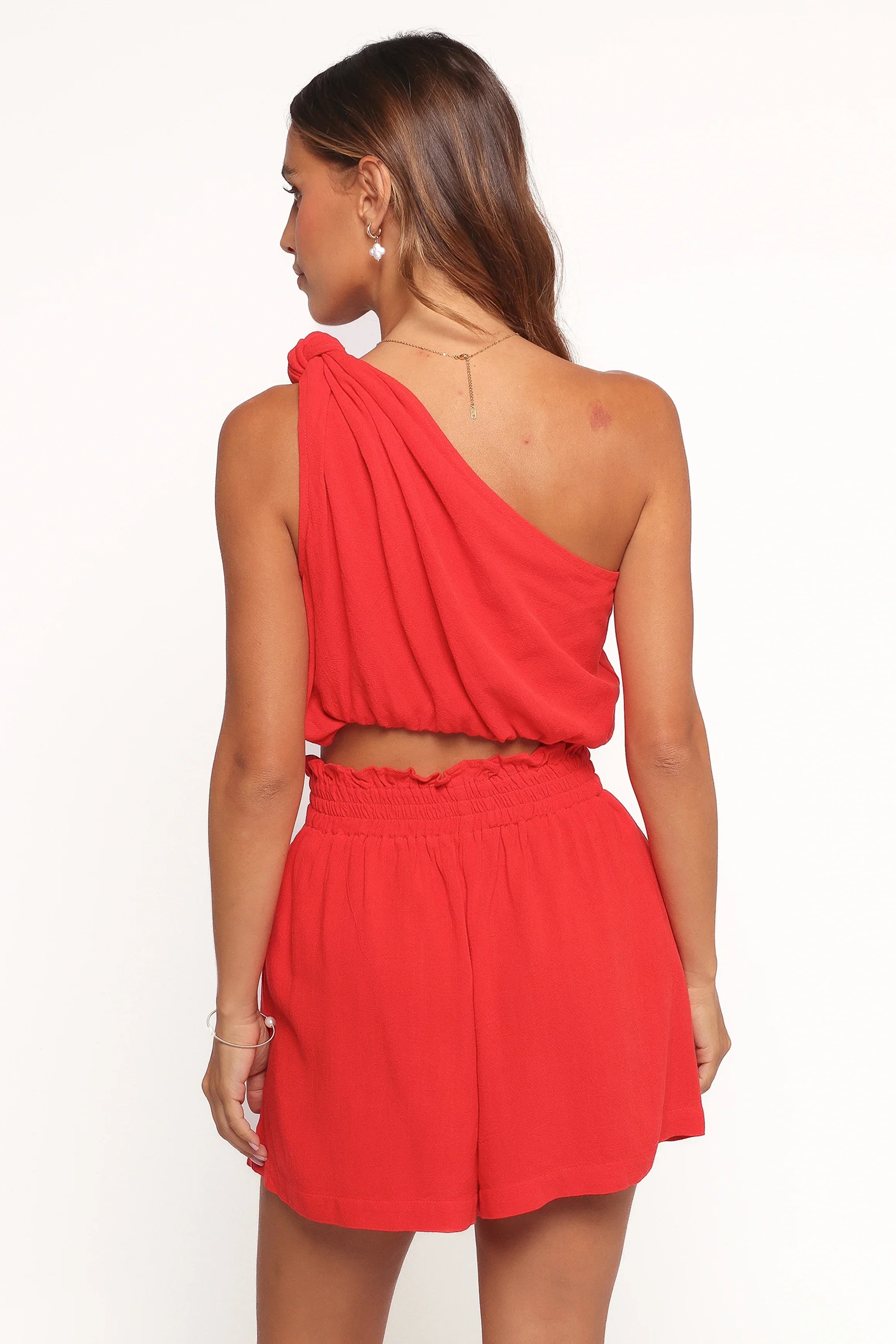 Sally Top Short Set Red