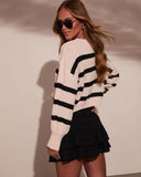 Lanie Striped Knit Sweater