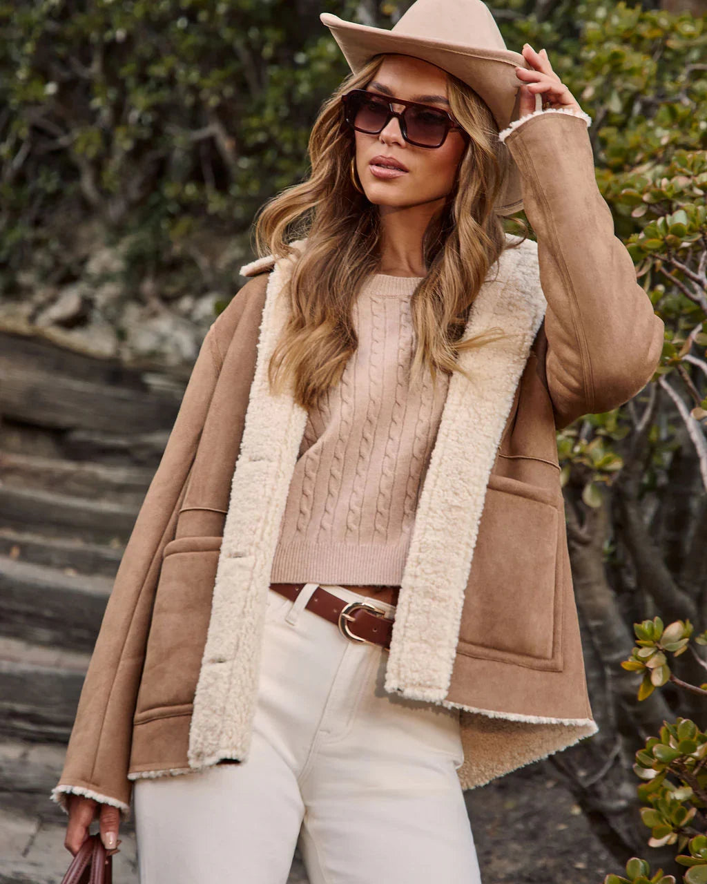 Doune Faux Suede Western Hat