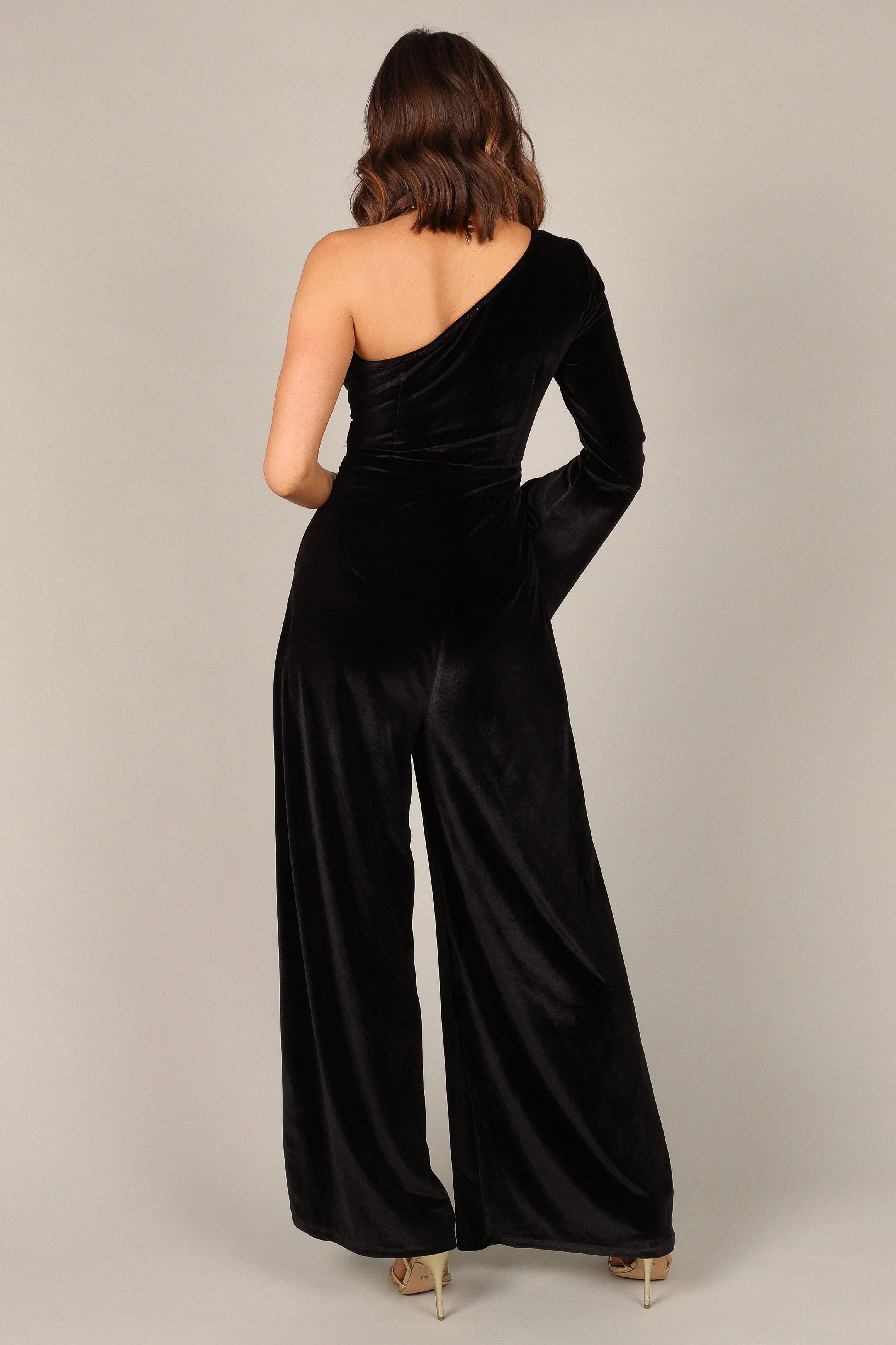 Avery Velvet Jumpsuit Black