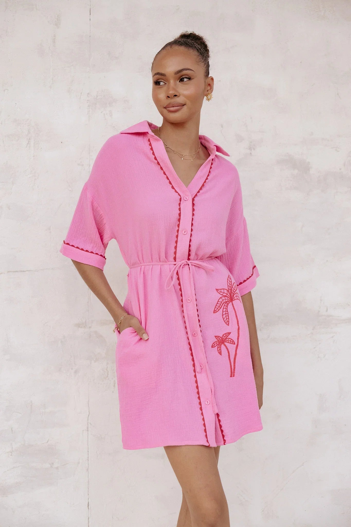 Fabiola Mini Dress Pink