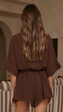 Vern Playsuit Chocolate