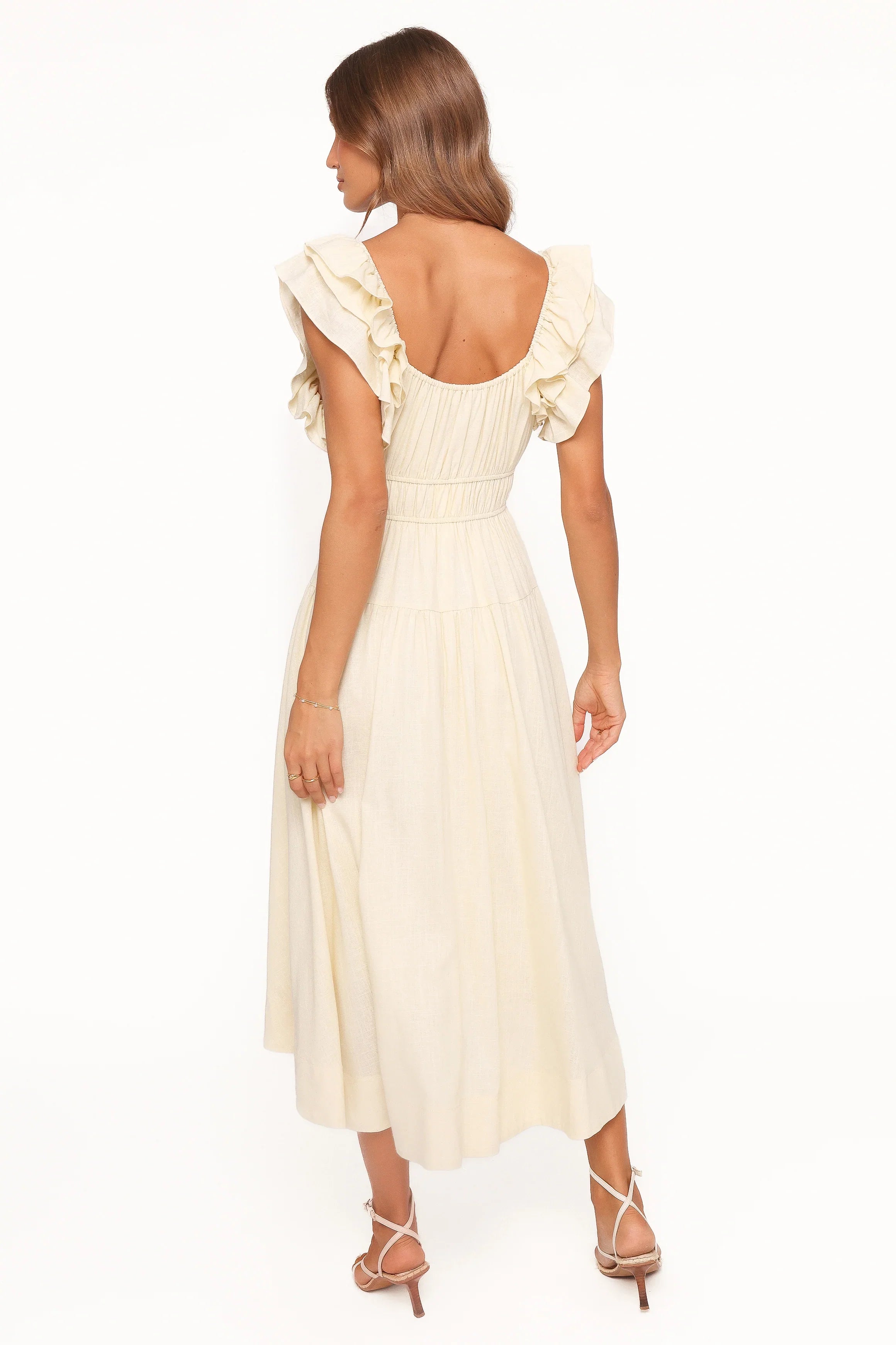 Linda Midi Dress Butter Yellow