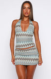 Rebel Hour Mini Skirt Ocean Waves