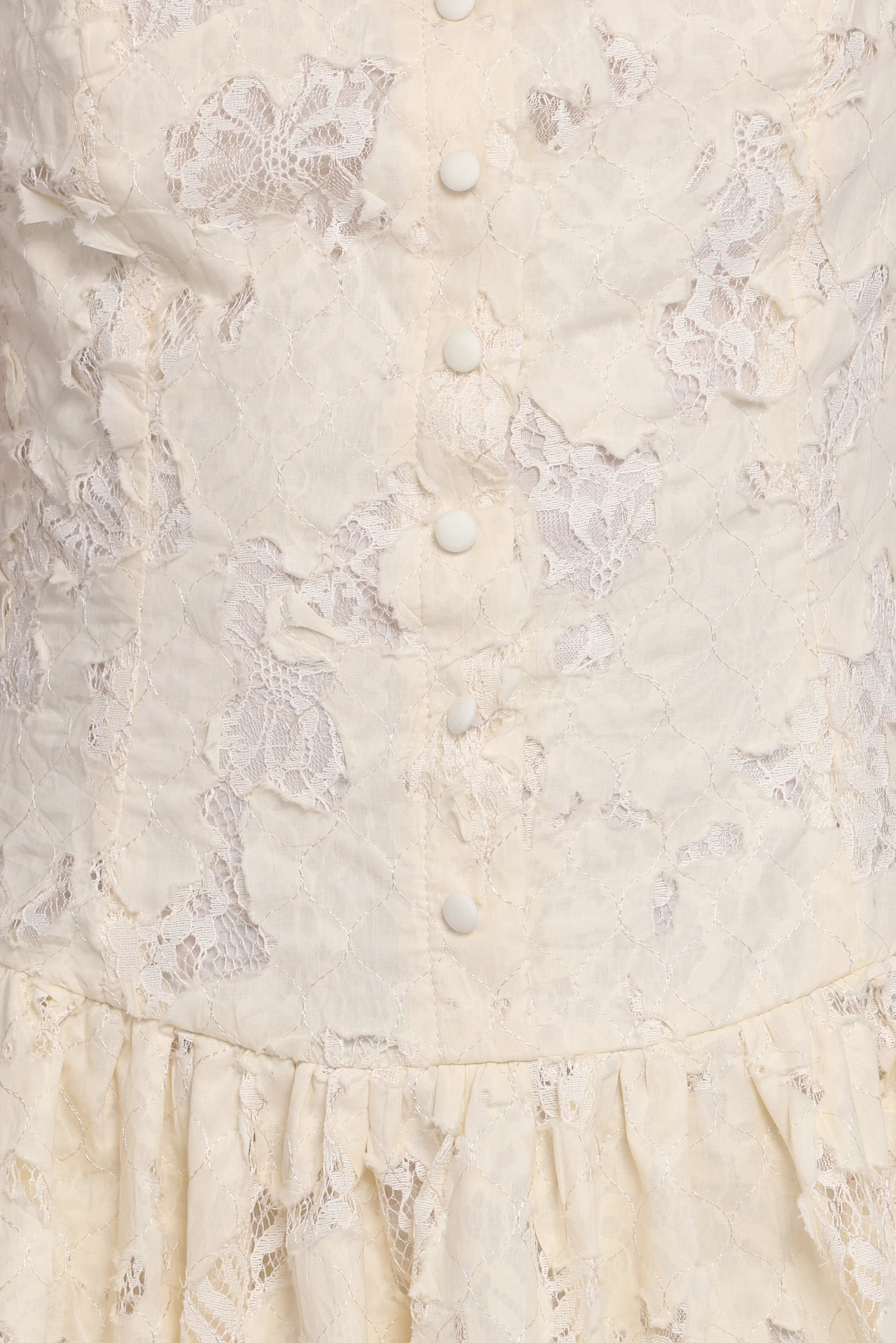 Briar Lace Mini Dress Cream