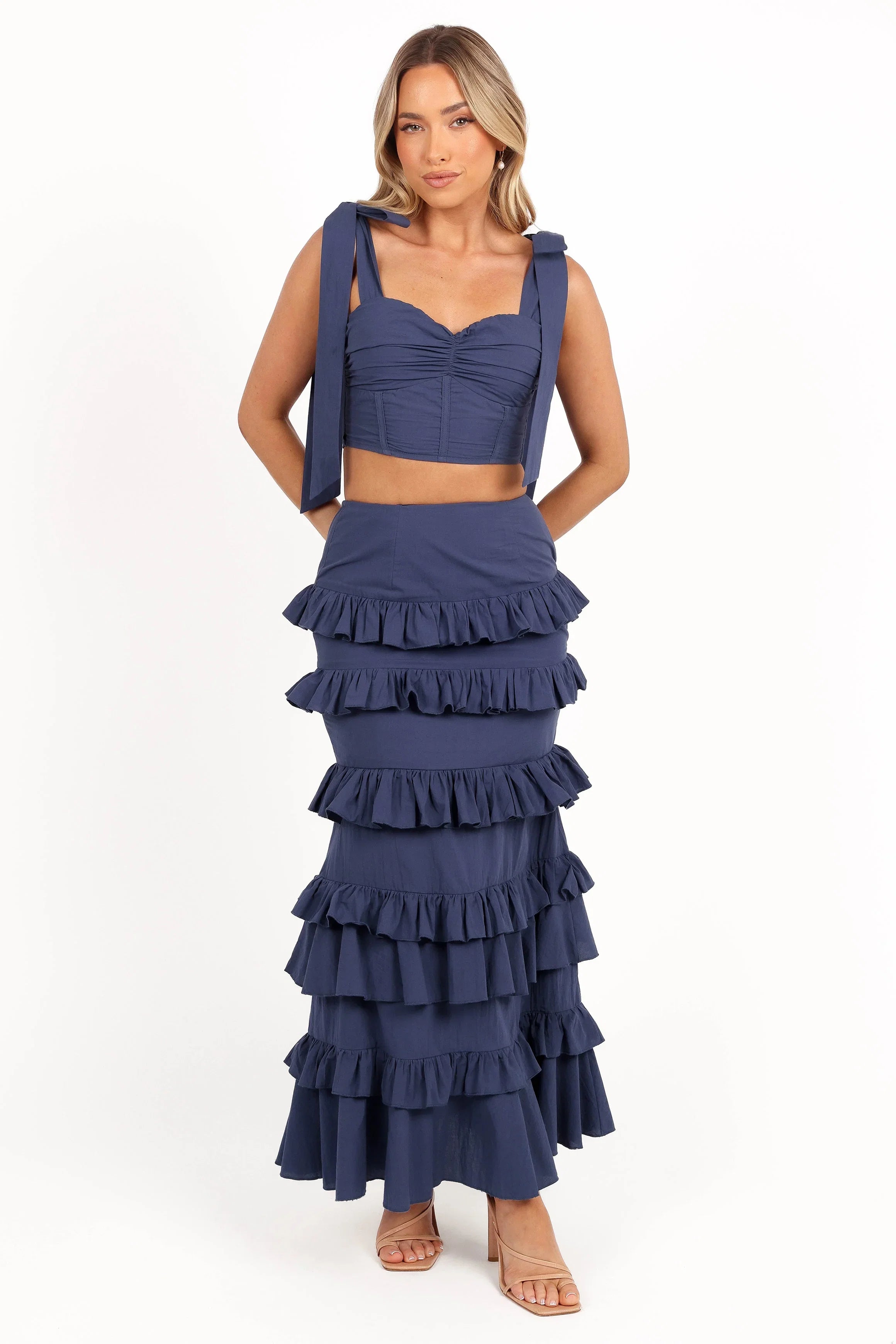 Tia Two Piece Set Navy