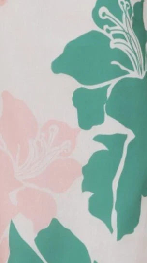Xandria Mini Dress Pink Green Print