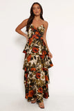 Benny Maxi Dress Rust Olive