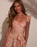 Sweet Escape Corset Floral Maxi Dress