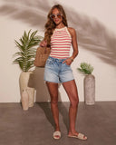 Coralie Striped Knit Top