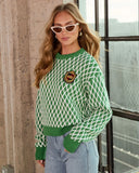 Waldorf Crest Diamond Print Sweater