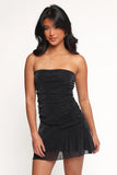 Seville Strapless Mini Dress Black