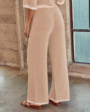 Cloud Nine Striped Drawstring Knit Pants
