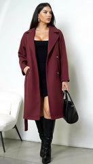Belvra Classic Trench Burgundy