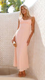 Margie Midi Dress Peach