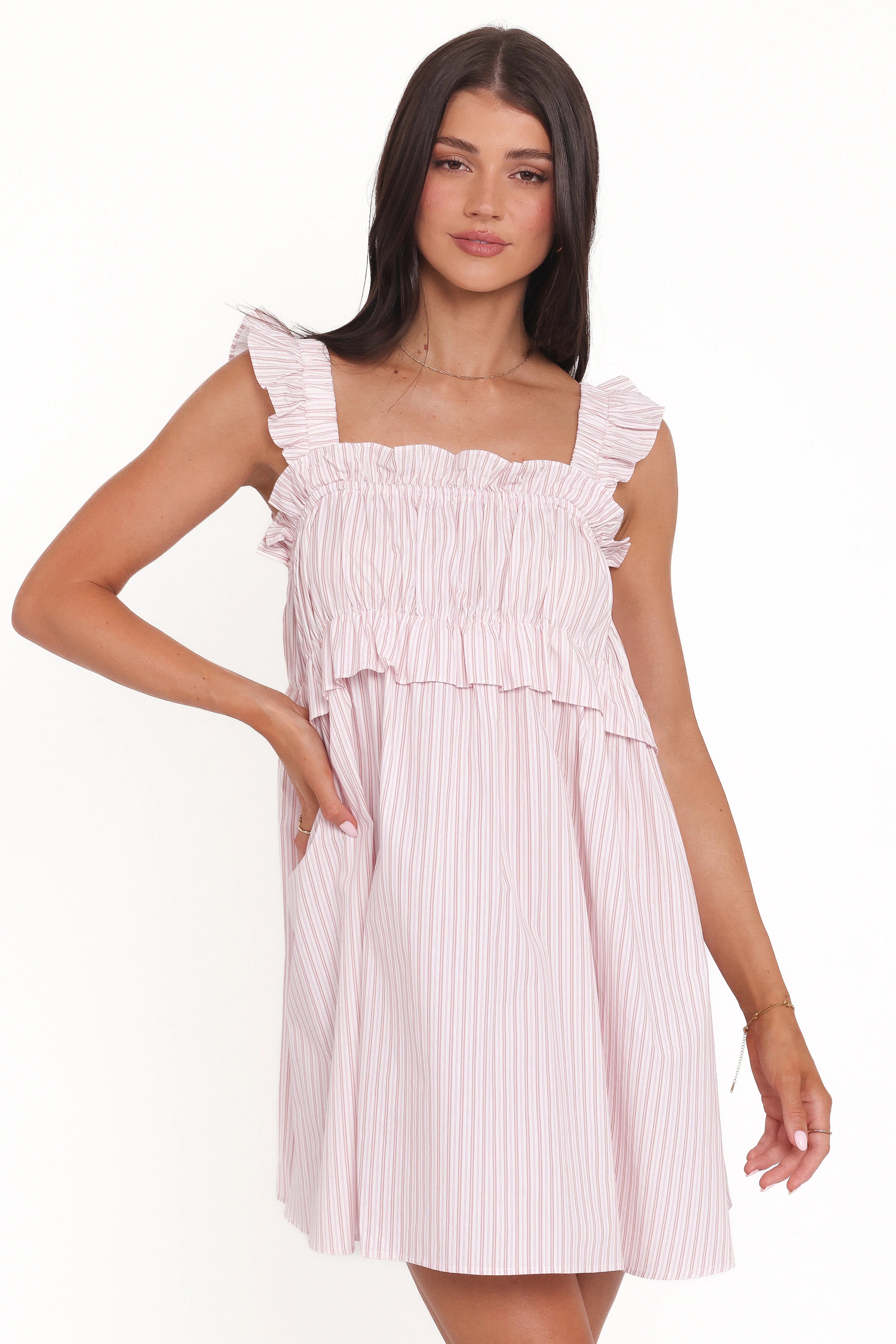 Keonia Mini Dress Pink Stripe