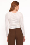 Bellatrix Textured Knit Top Cream