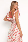 Lucille Maxi Dress Red Floral