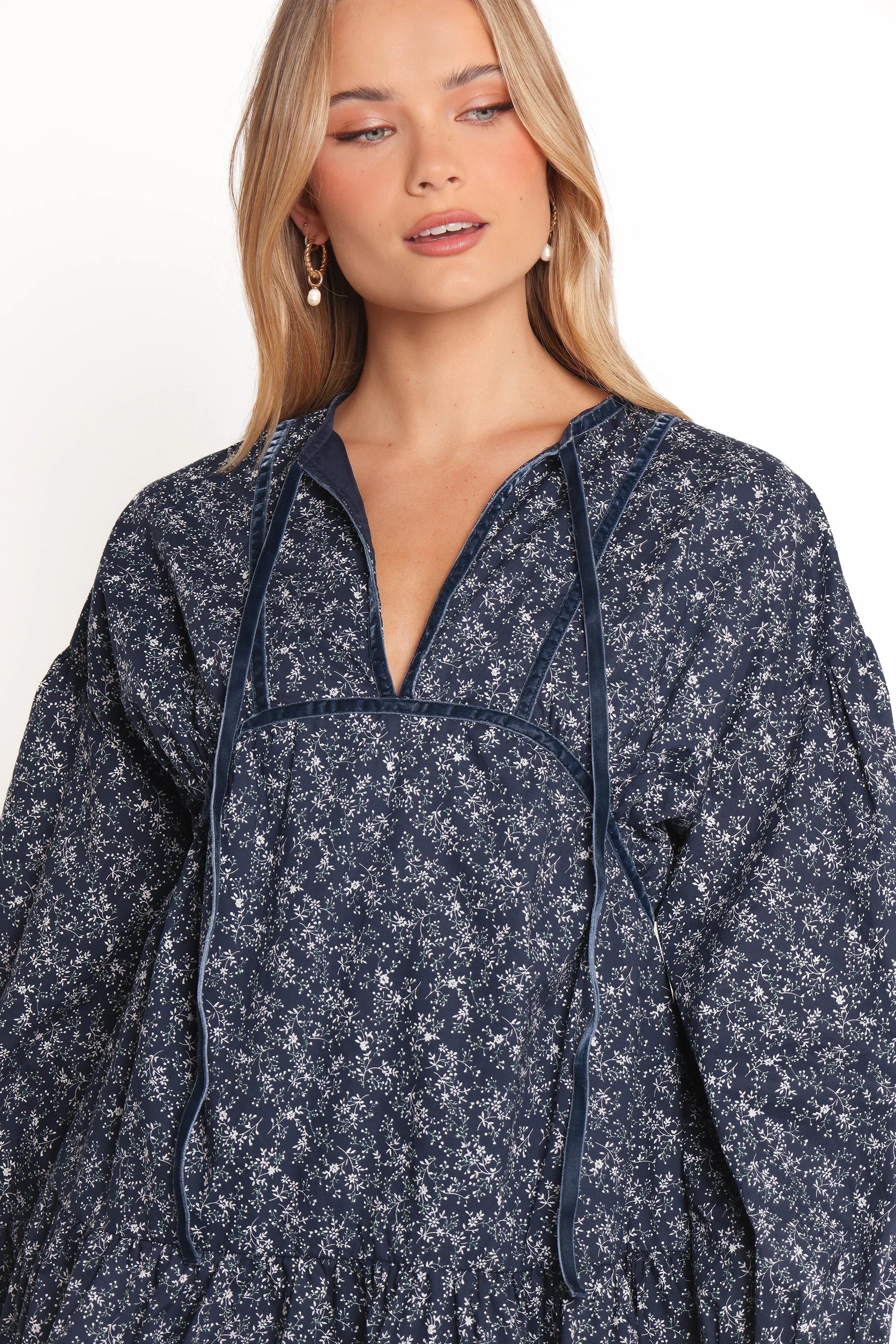 Brooklyn Mini Dress Blue Floral