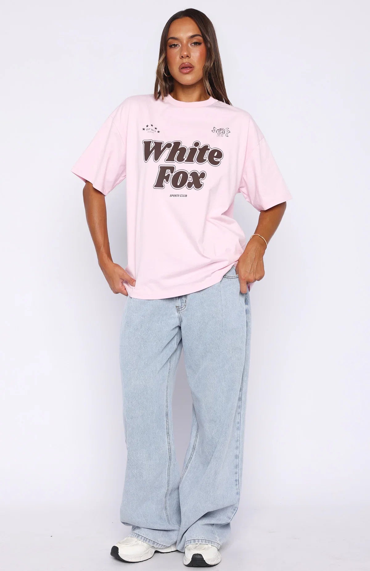 Seeing Stars Oversized Tee Pink