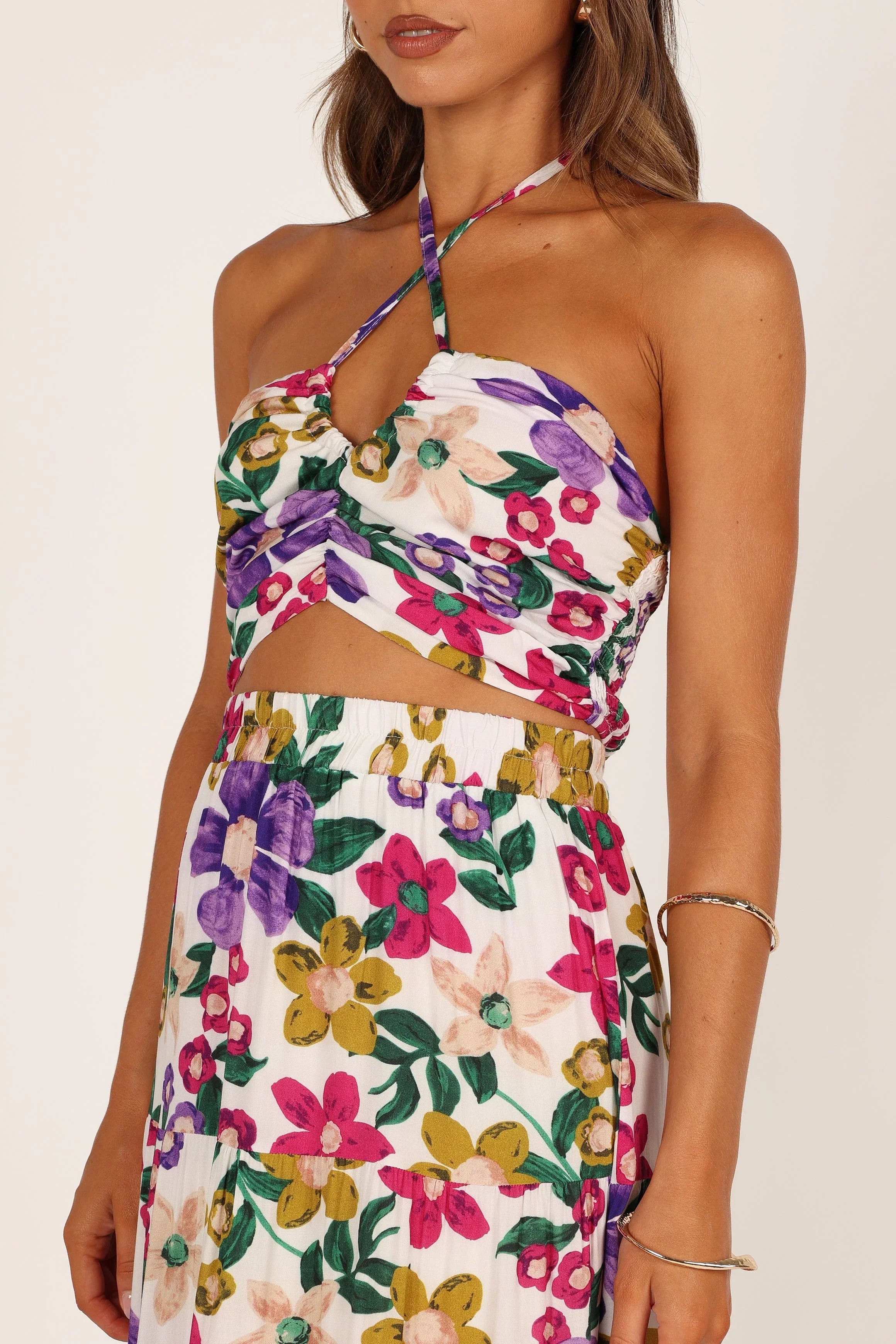 Kari Halter Top Set Floral